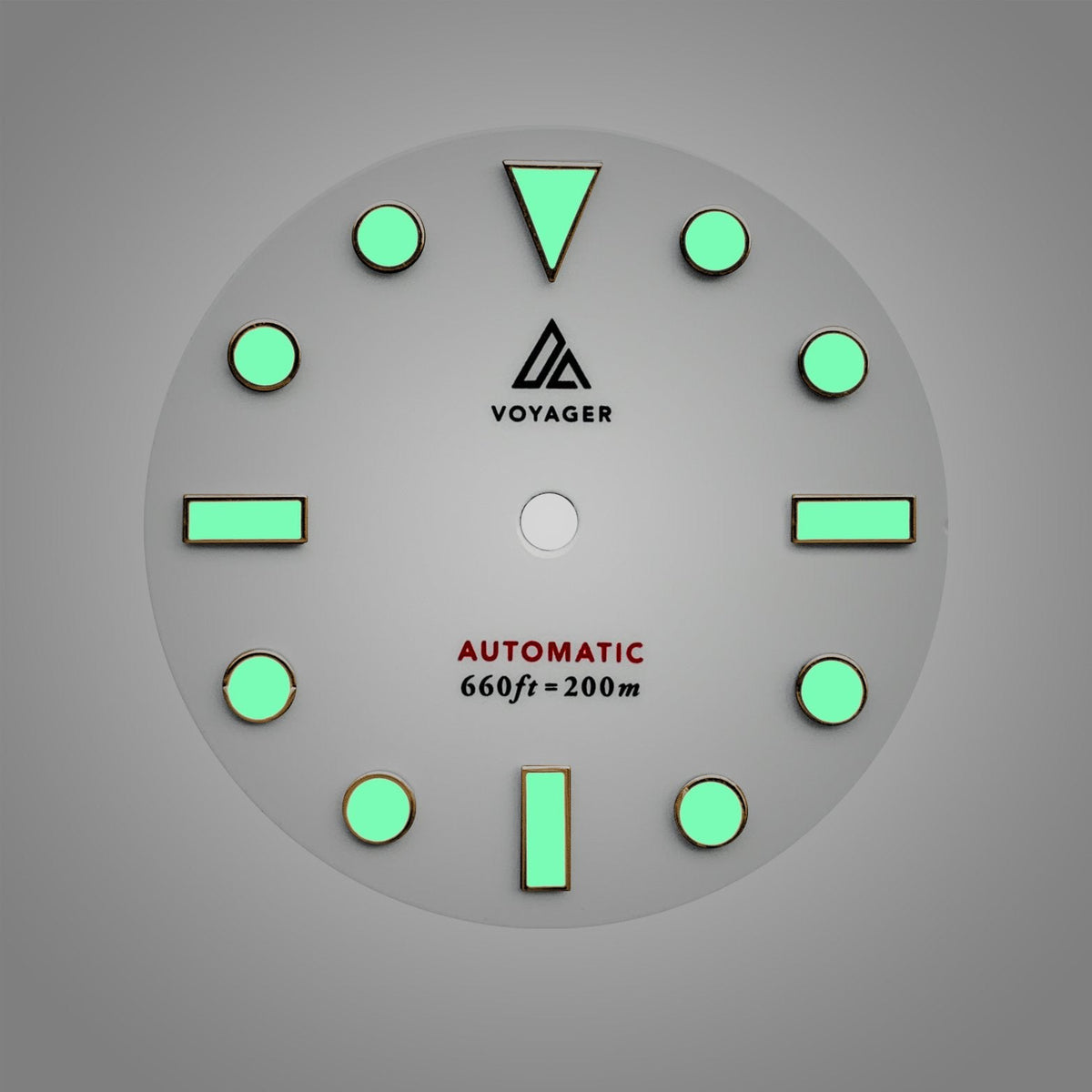 Dial - Voyager 2 - White Rose Gold - Day Date / Date / No Date