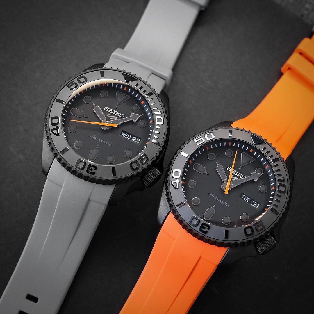 FKM Rubber Strap - SKX007/SRPD Classic - Orange