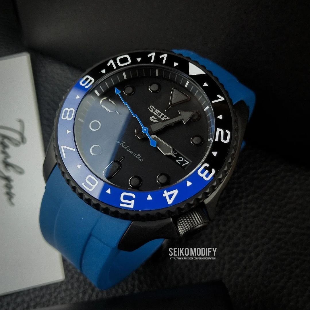 FKM Rubber Strap - SKX007/SRPD Classic - Blue