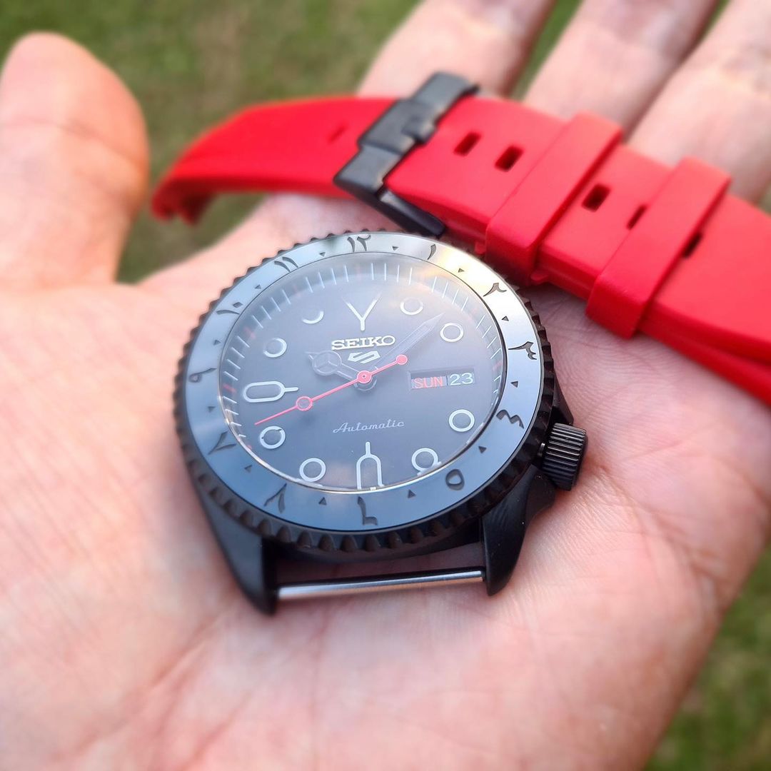 FKM Rubber Strap - SKX007/SRPD Classic - Red