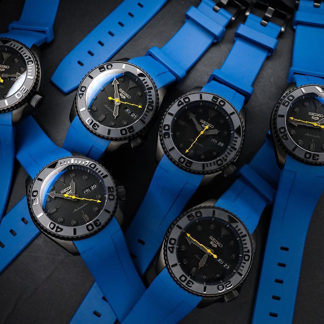 FKM Rubber Strap - SKX007/SRPD Classic - Blue