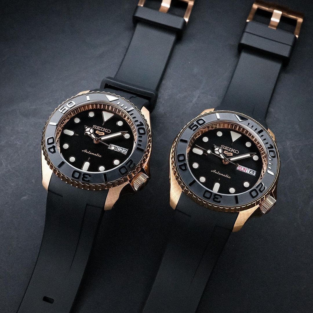 FKM Rubber Strap - SKX007/SRPD Classic - Black