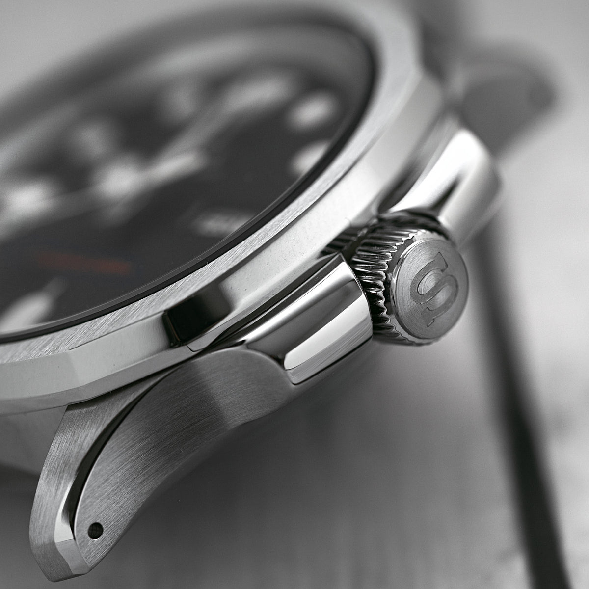 Case - SRPE NAUT. - Polished/Brushed Steel (With Case Back)