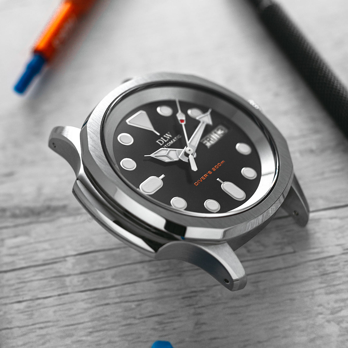 Case - SRPE NAUT. - Polished/Brushed Steel (With Case Back)