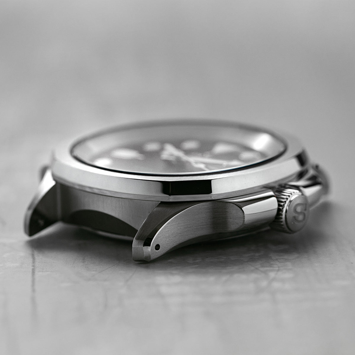 Case - SRPE NAUT. - Polished/Brushed Steel (With Case Back)