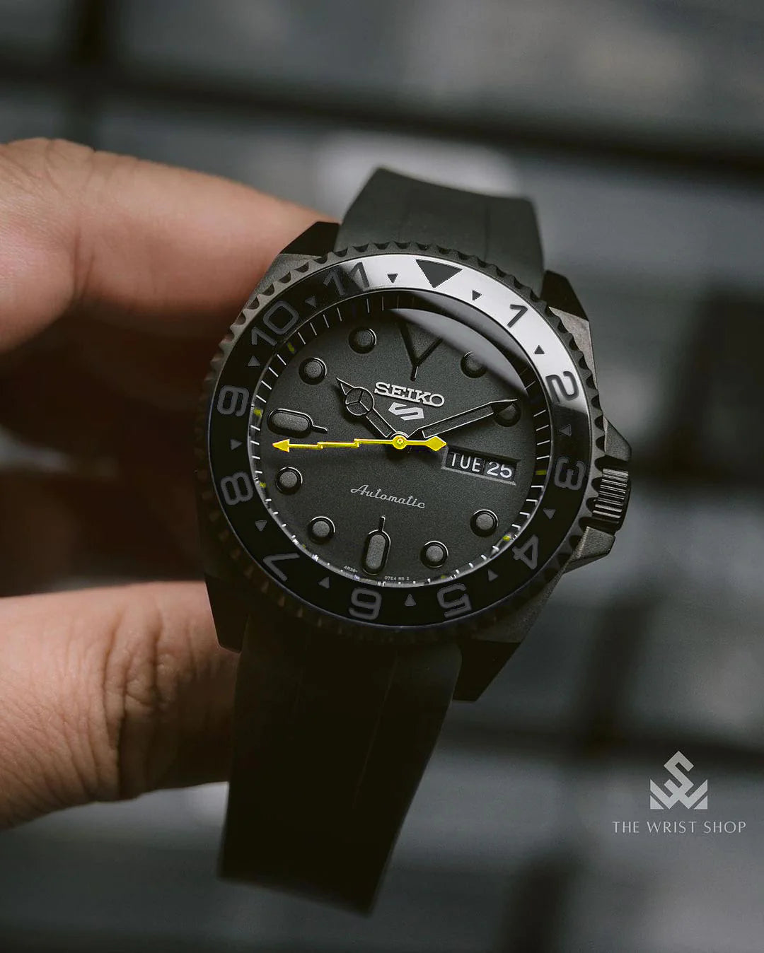 Case - SKX007 SAM - Bead Blasted PVD Black (With Case Back)