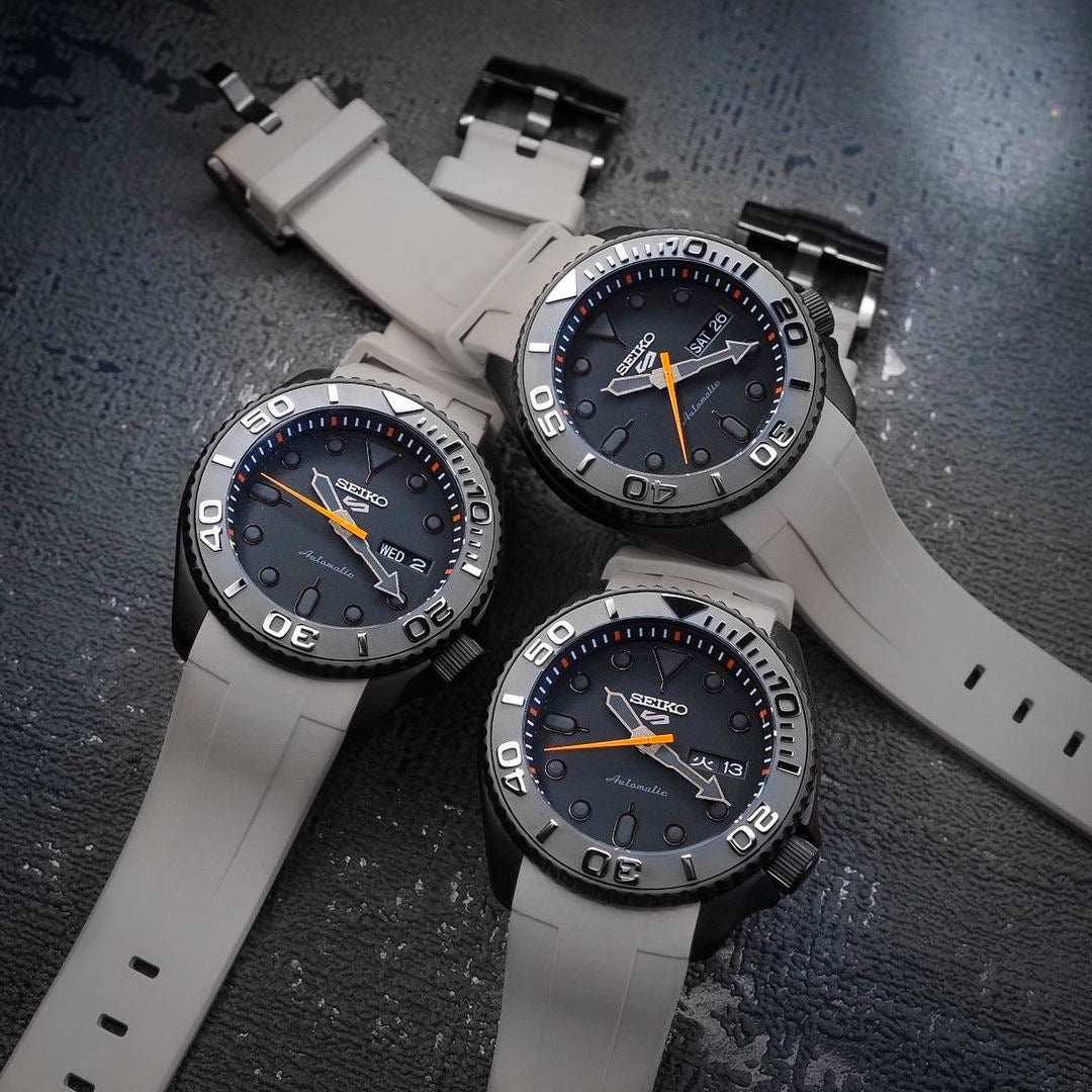 FKM Rubber Strap - SKX007/SRPD Classic - Grey