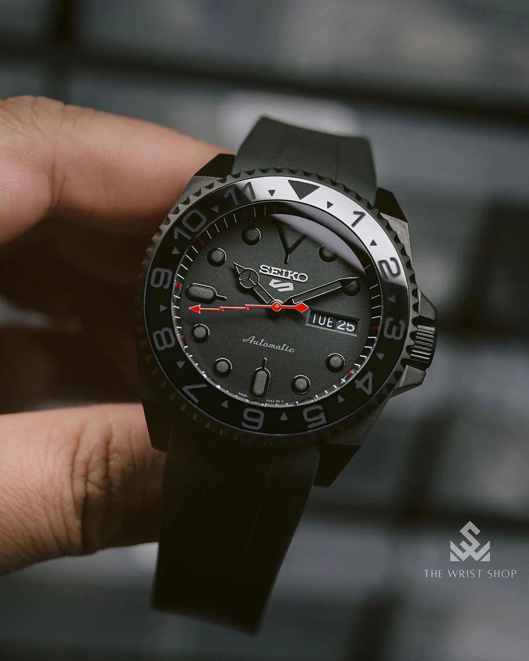 Case - SKX007 SAM - Bead Blasted PVD Black (With Case Back)