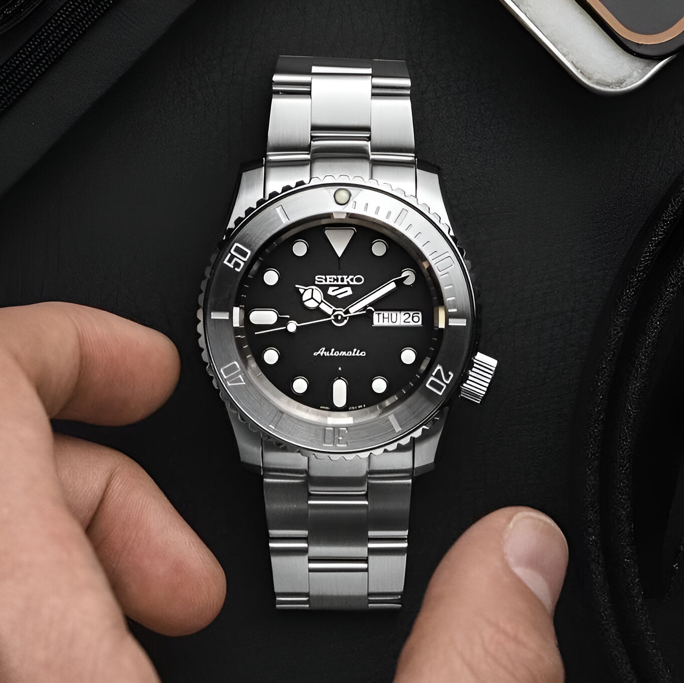 Steel Insert - 007 Sub - Brushed Steel ICE - DLW WATCHES