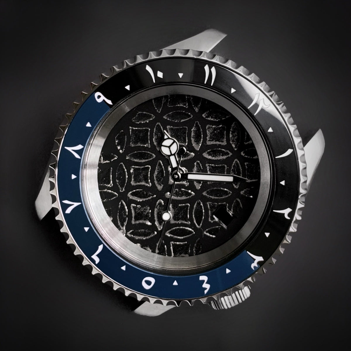Ceramic Insert - 007 Arabic Dual Time Dark Knight