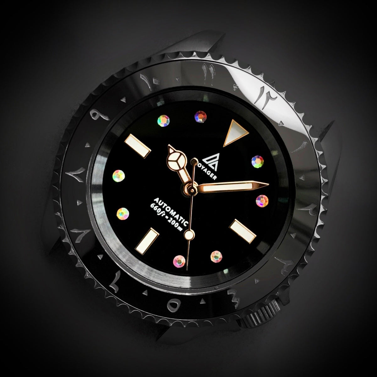 Ceramic Insert - 007 Arabic Dual Time Stealth