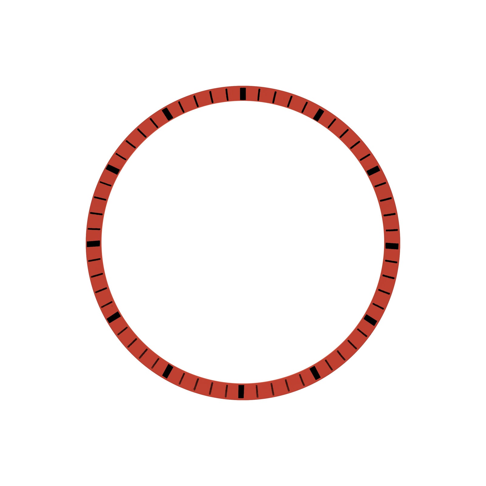 Chapter Ring - SKX007/SRPD - Matt Red w Markers