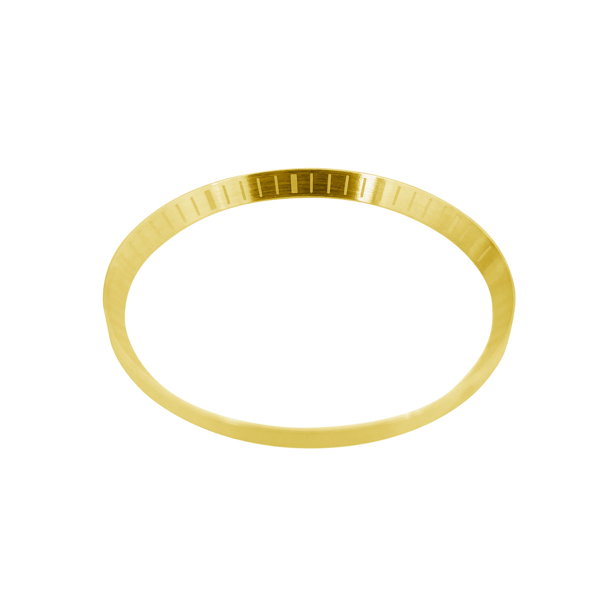 Chapter Ring - SKX007/SRPD - Brushed Gold w Engraved Markers