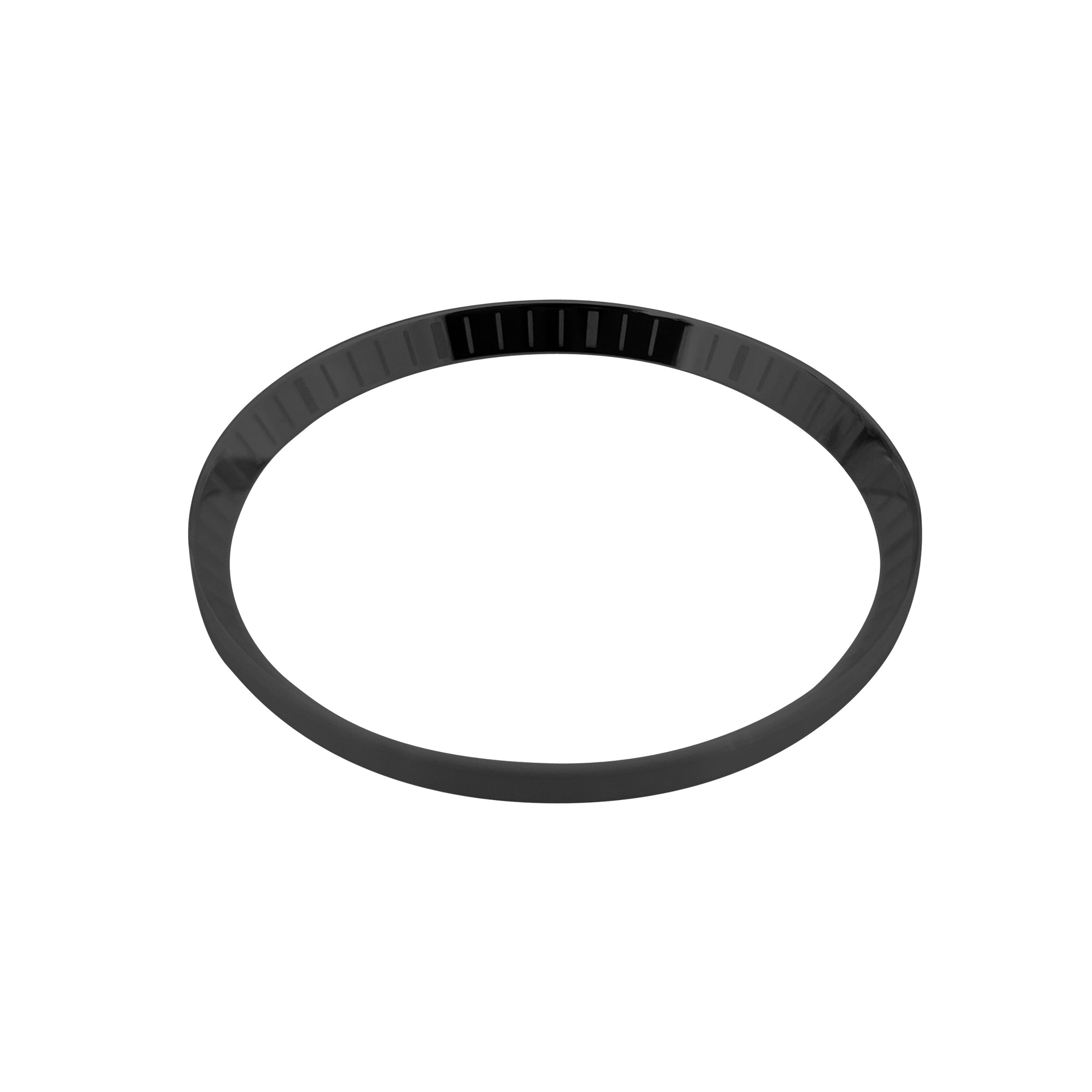 Chapter Ring - SKX007/SRPD - Polished Black w Engraved Markers