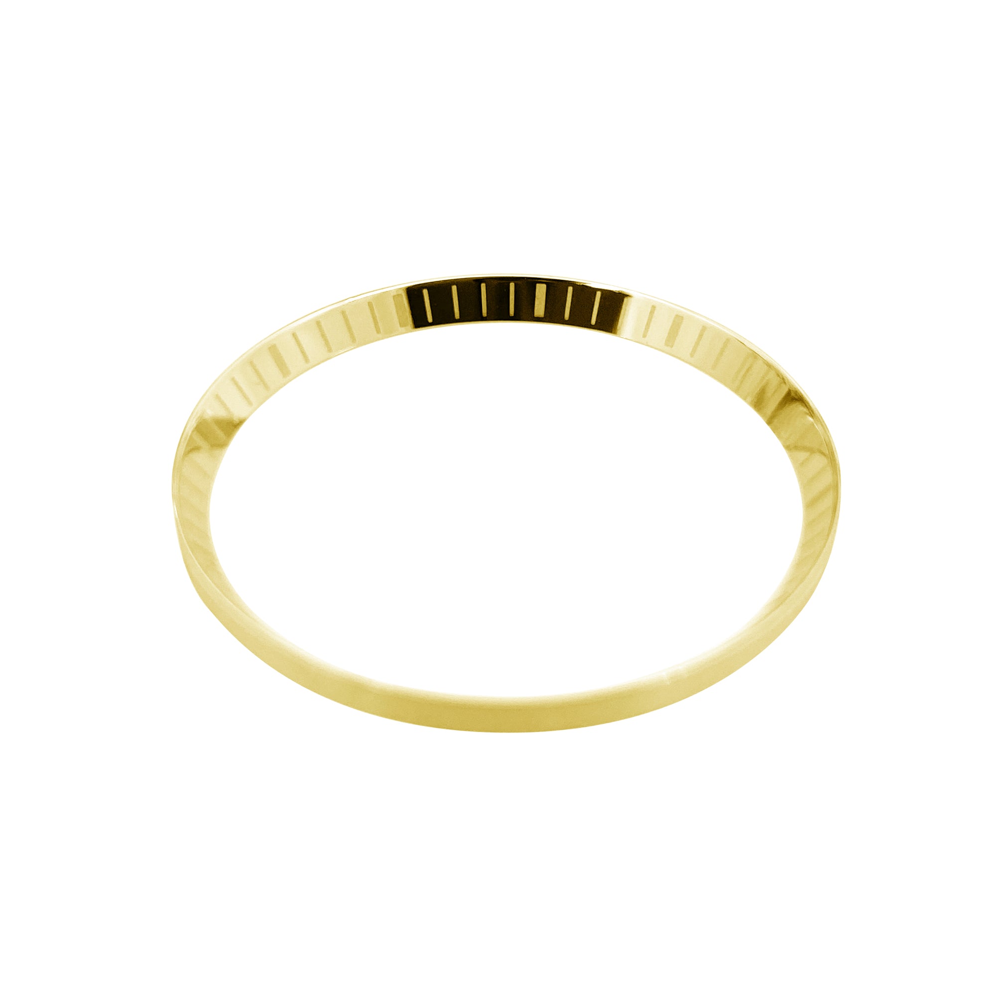 Chapter Ring - SKX007/SRPD - Polished Gold w Engraved Markers