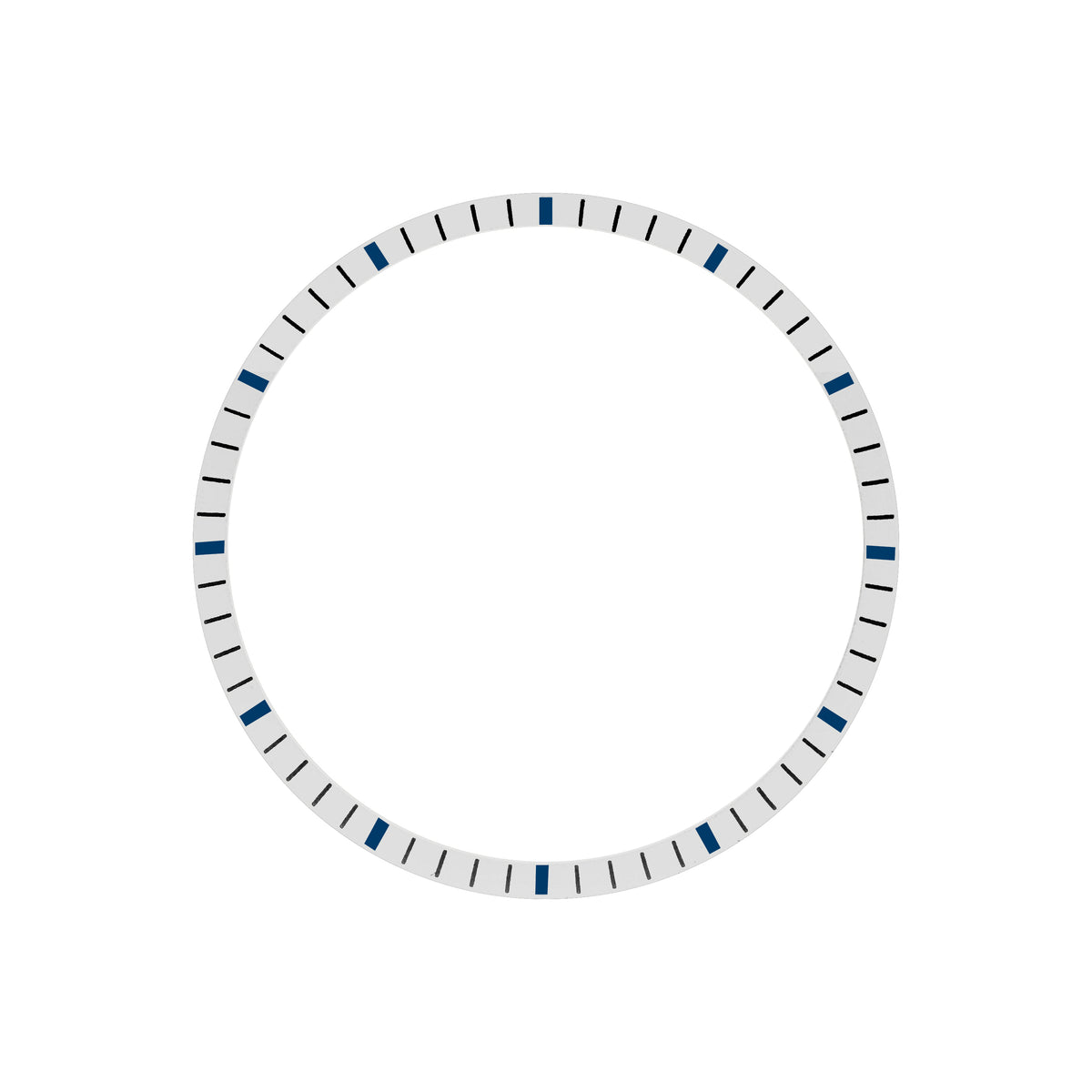 Chapter Ring - SKX007/SRPD - Matt Silver w Markers (Blue)