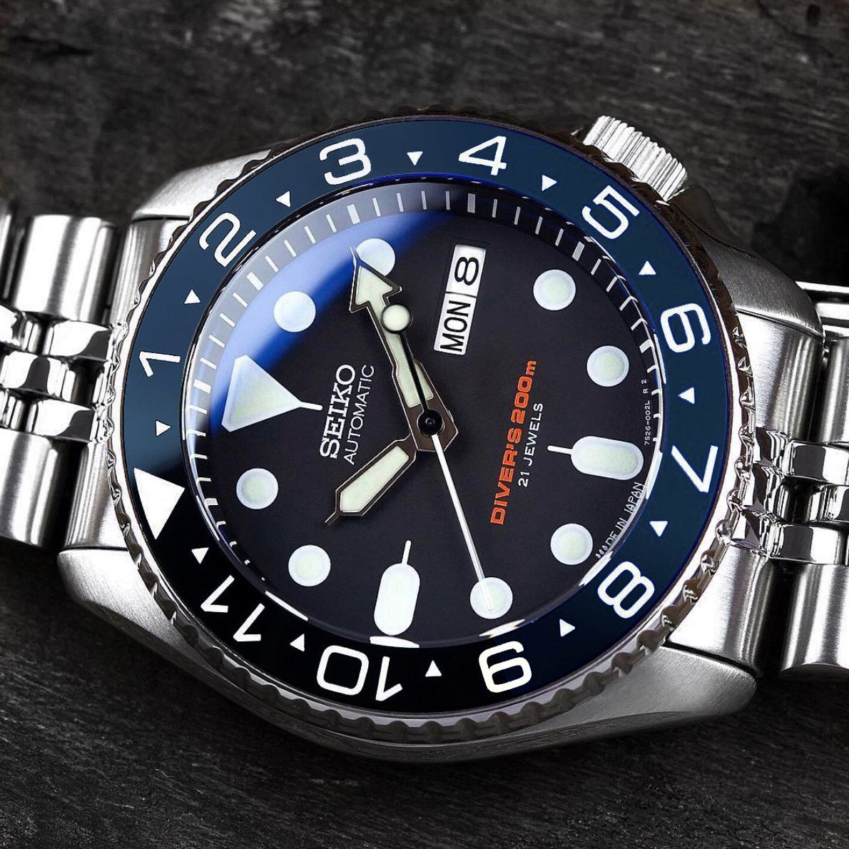 Ceramic Insert - 007 Dual Time Aegean Blue