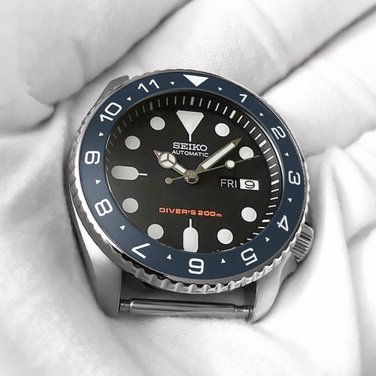 Ceramic Insert - 007 Dual Time Matt Aegean Blue