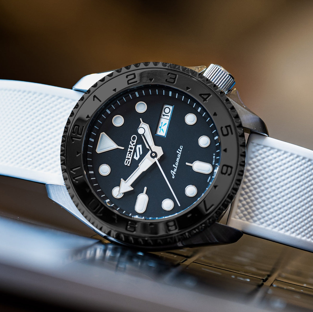 Steel Insert - 007 Dual Time - Polished Gun Metal