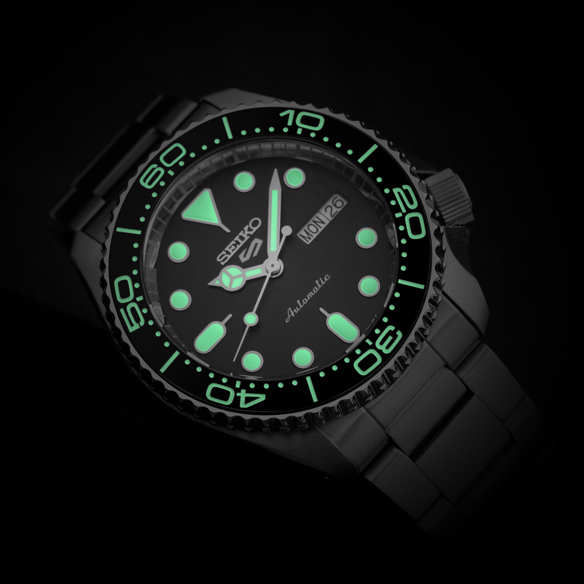 Ceramic Insert - 007 OSM60 Black - Luminous Green