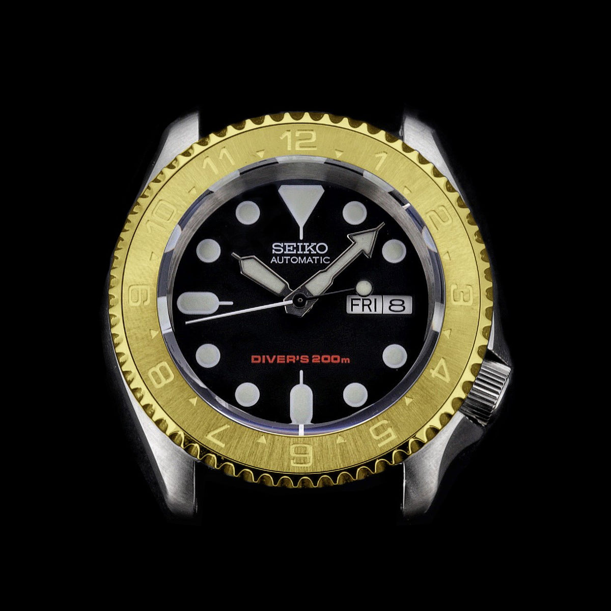 Steel Insert - 007 Dual Time - Brushed AUROUS