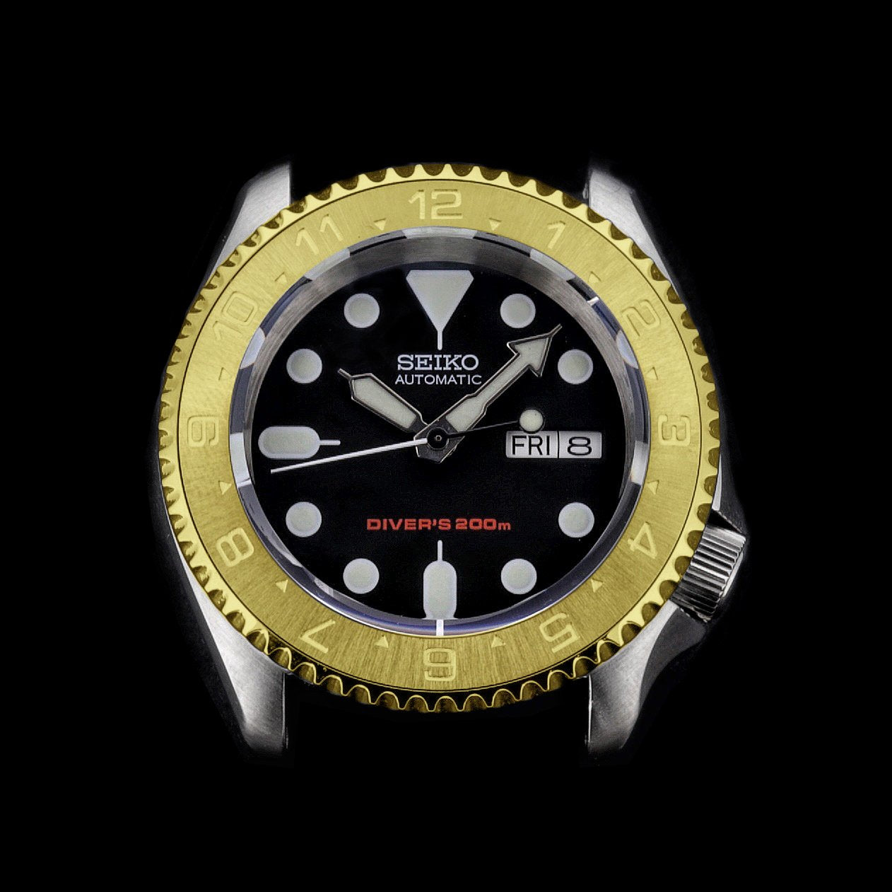 Steel Insert - 007 Dual Time - Brushed AUROUS