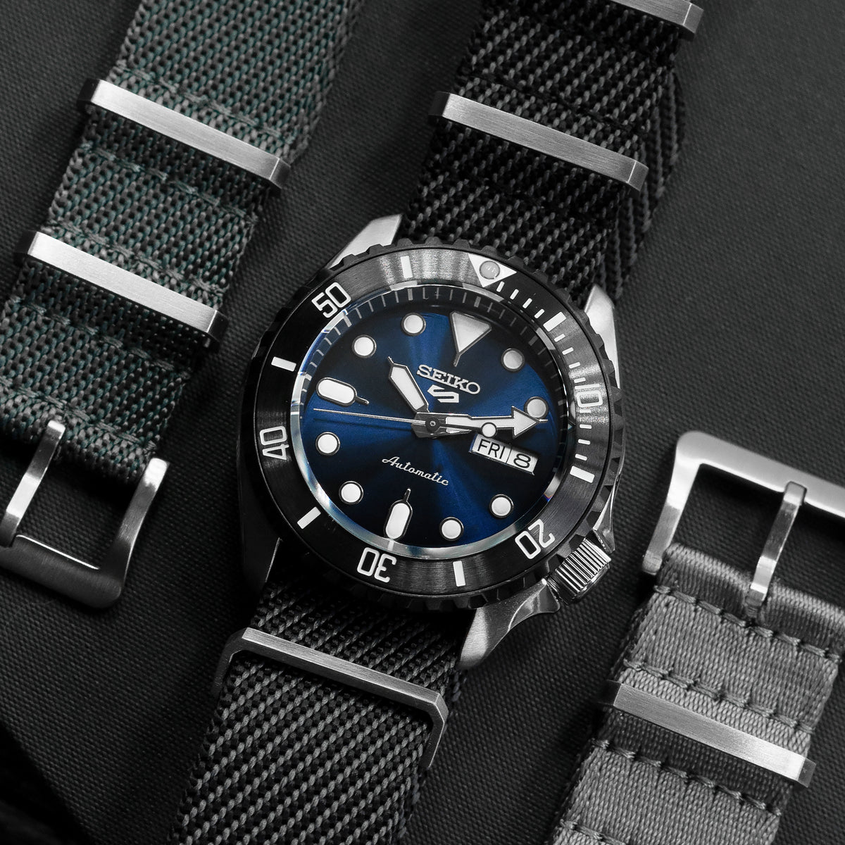 Steel Insert - 007 Sub - Brushed Gun Metal