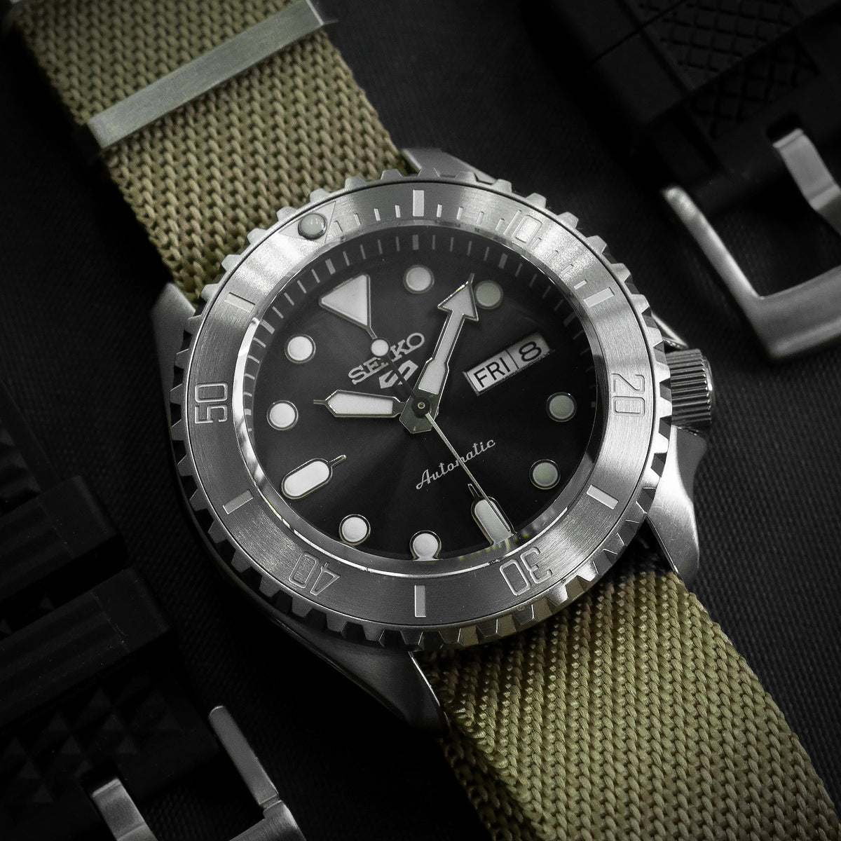 Steel Insert - 007 Sub - Brushed Steel ICE