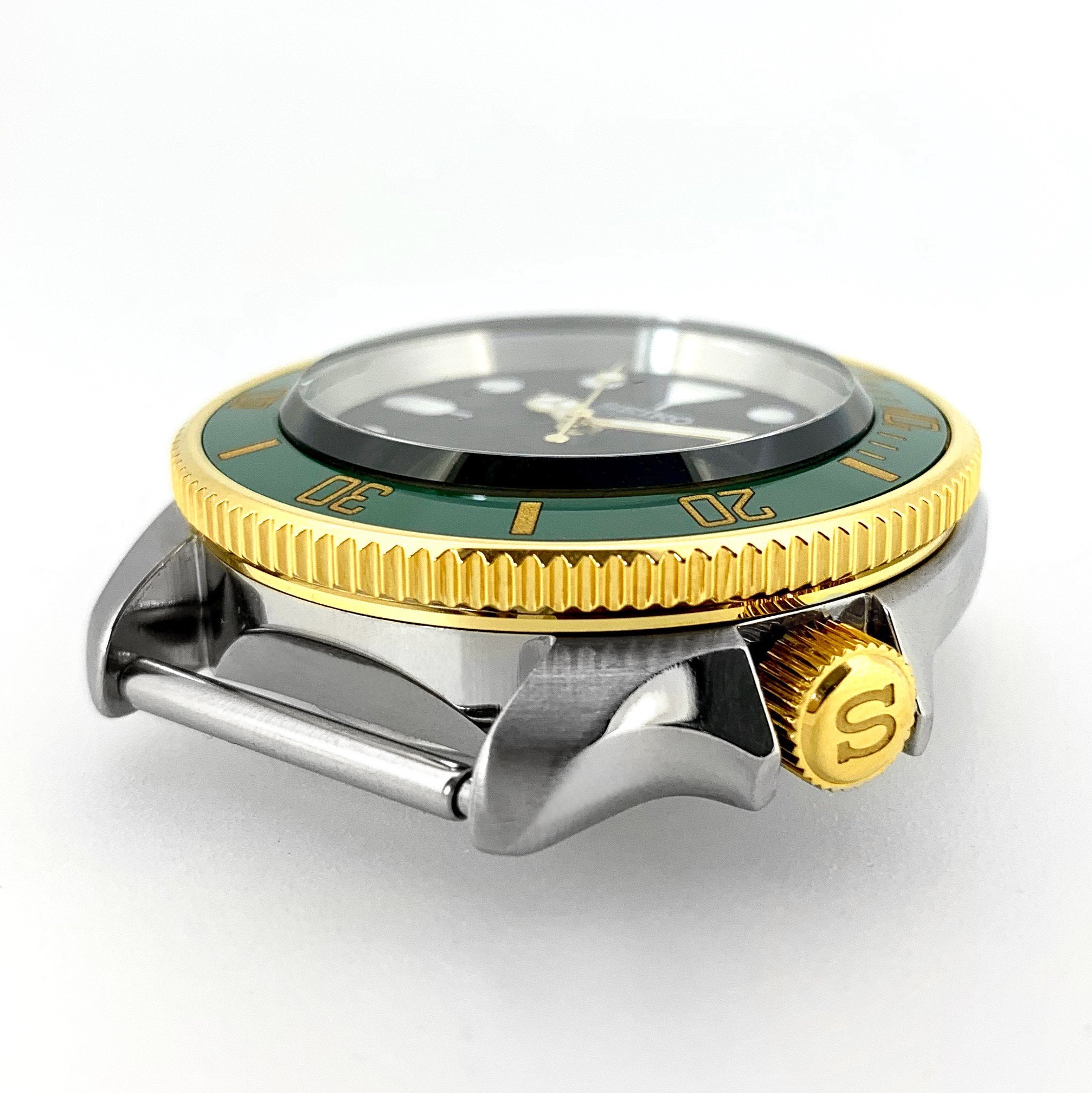 Ceramic Insert - 007 Sub Green X Gold - DLW WATCHES