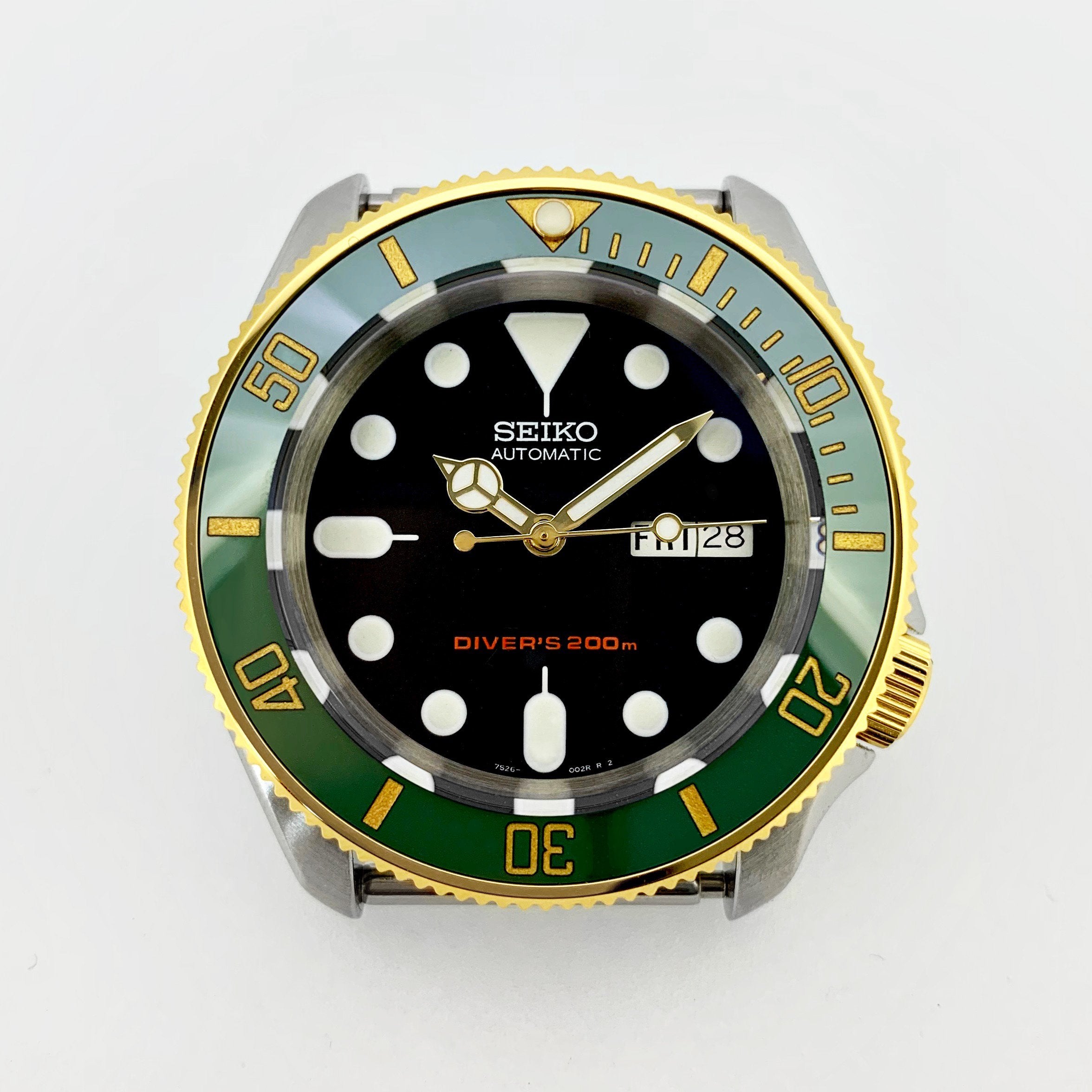 Ceramic Insert - 007 Sub Green X Gold - DLW WATCHES