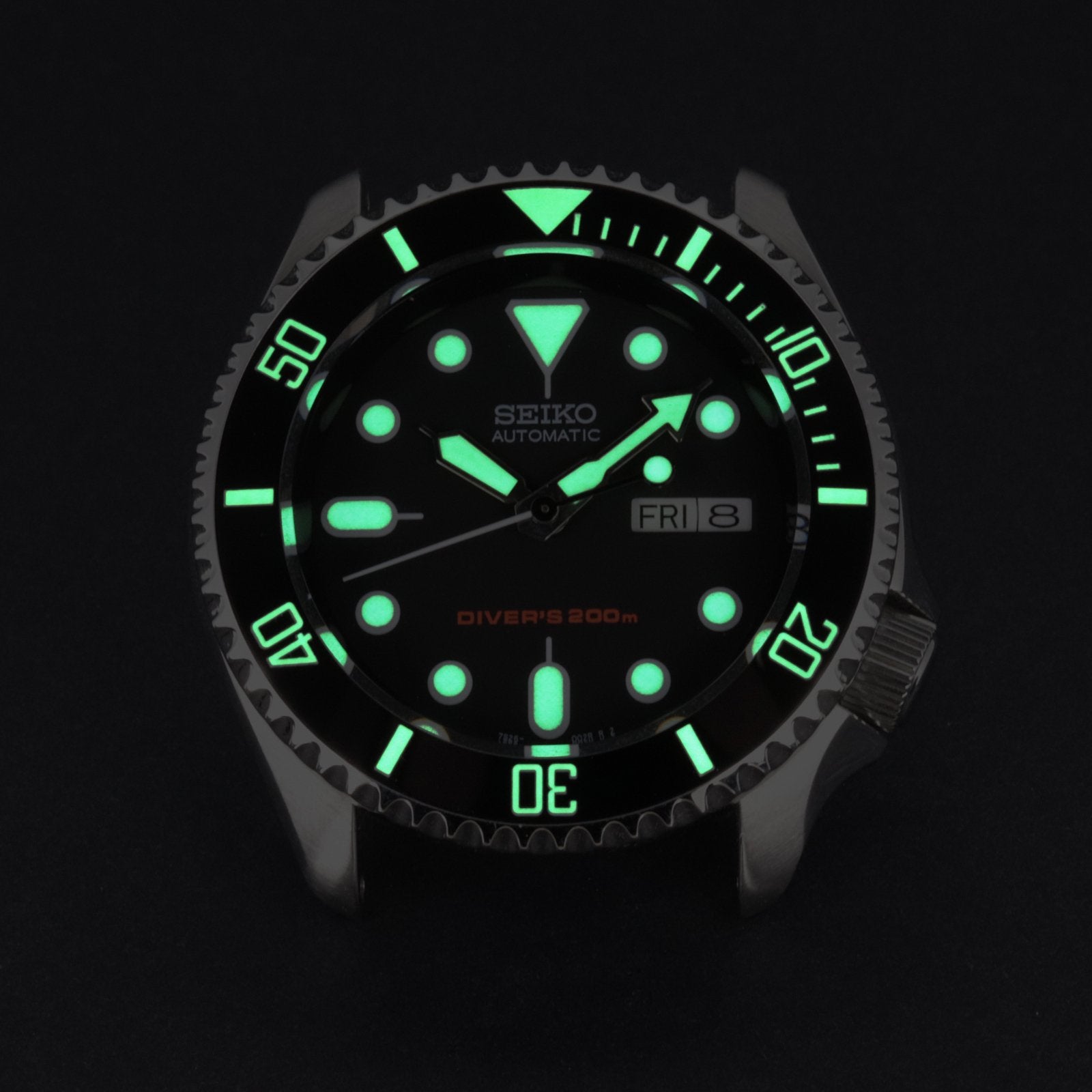 Ceramic Insert - 007 Sub Black - Luminous Green