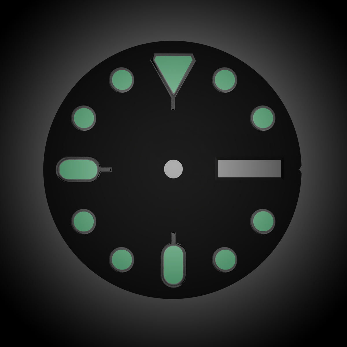 Dial - 5KX - Black Sterile - Day Date