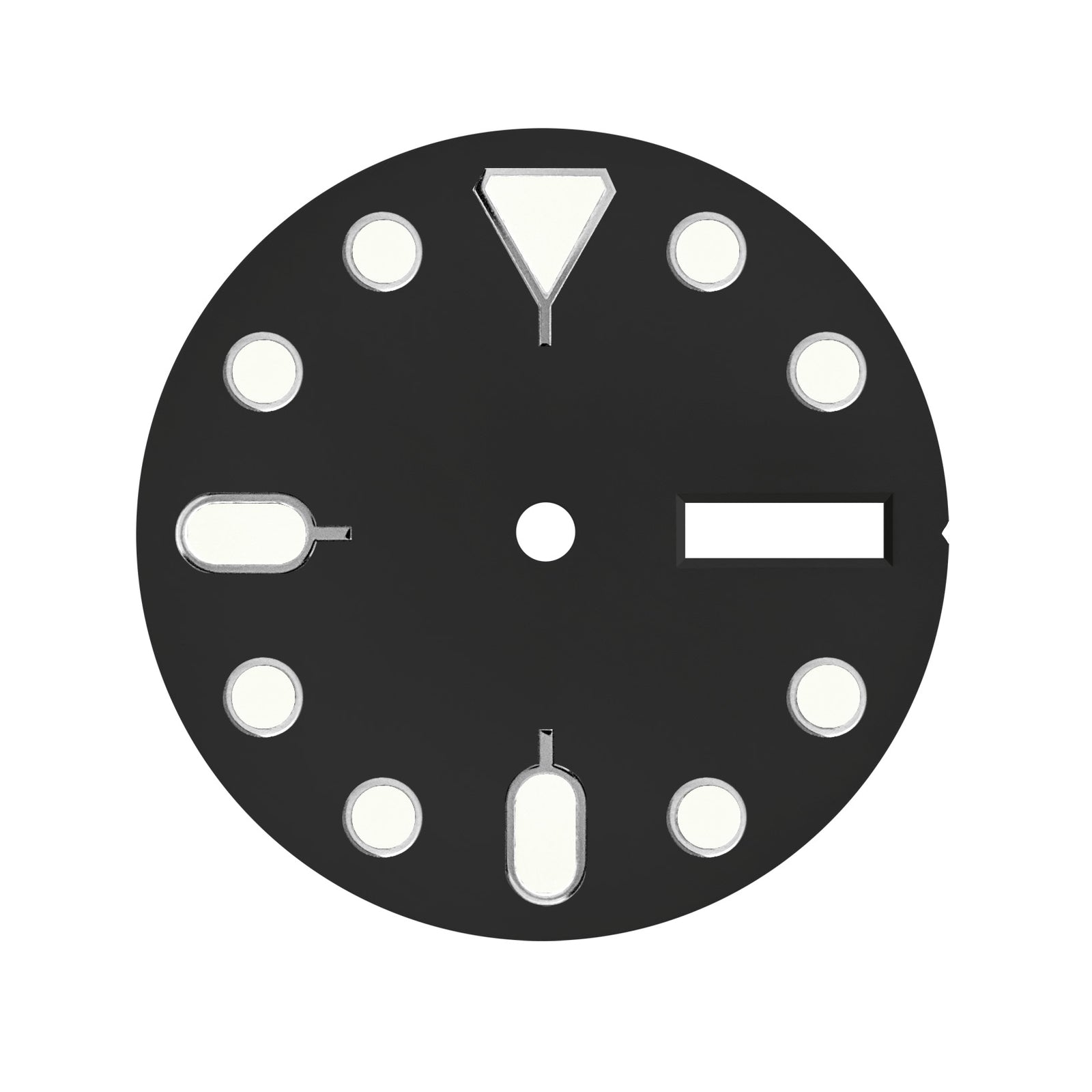 Dial - 5KX - Black Sterile - Day Date