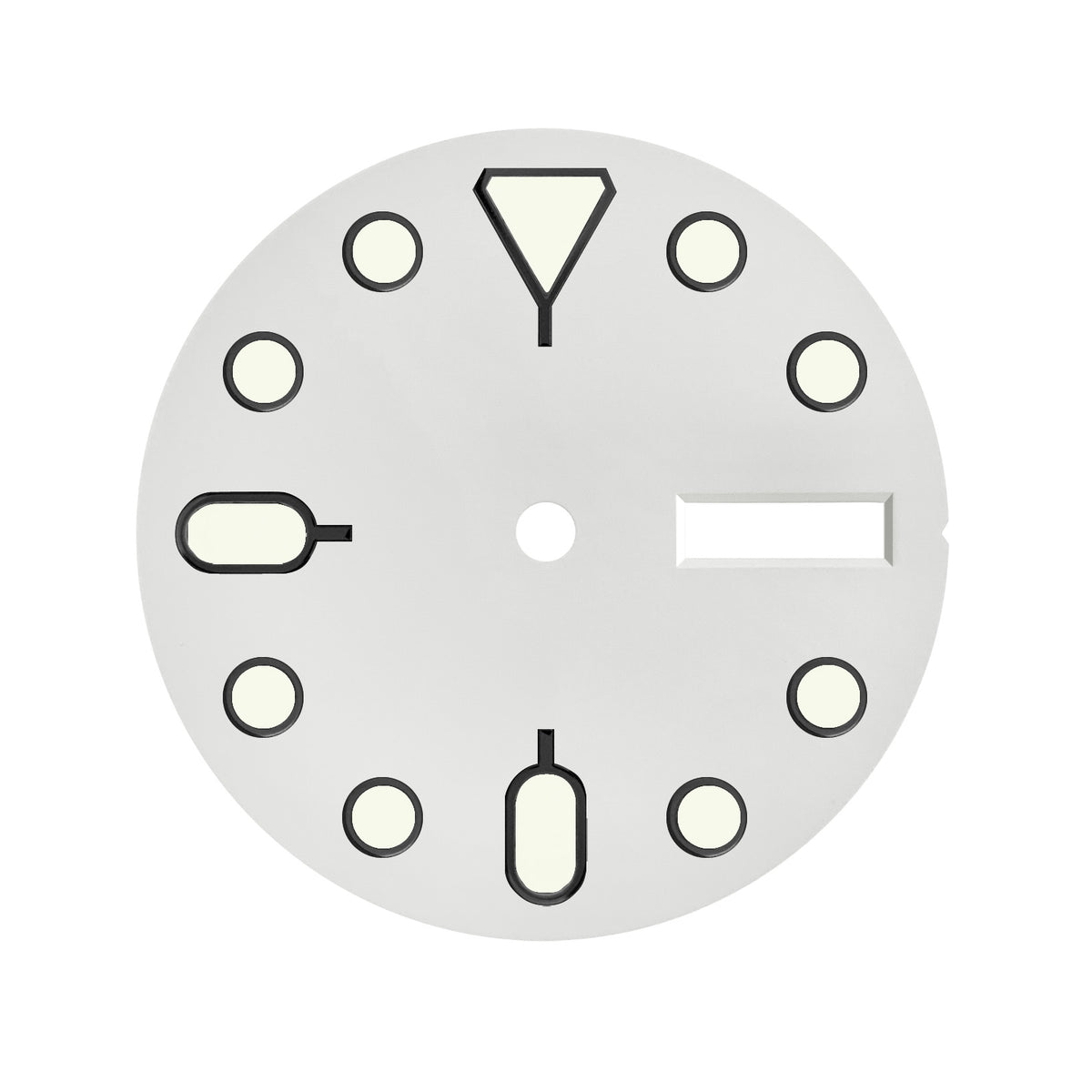 Dial - 5KX - White Sterile - Day Date