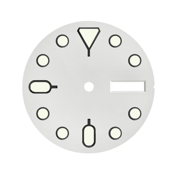 Dial - 5KX - White Sterile - Day Date - DLW WATCHES