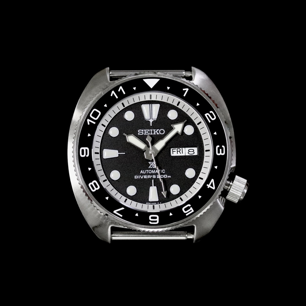 Ceramic Insert - SRP Turtle Dual Time Black