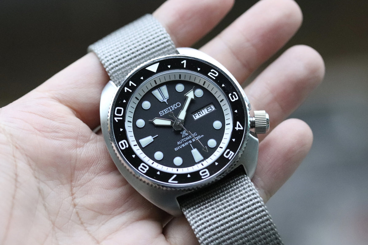 Ceramic Insert - SRP Turtle Dual Time Black
