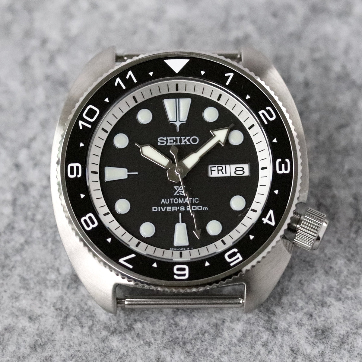 Ceramic Insert - SRP Turtle Dual Time Black