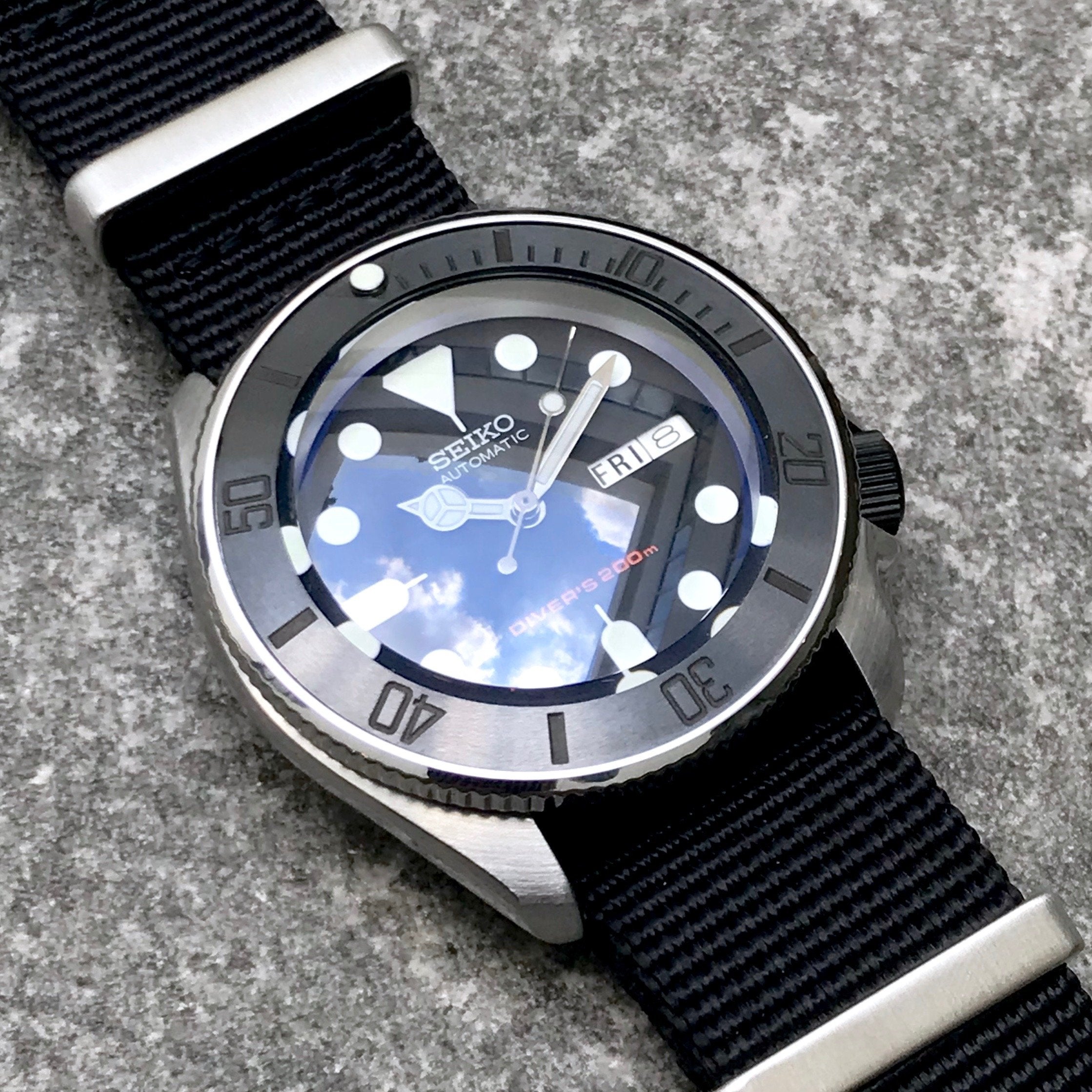 Ceramic Insert - 007 Sub Brushed Stealth - DLW WATCHES