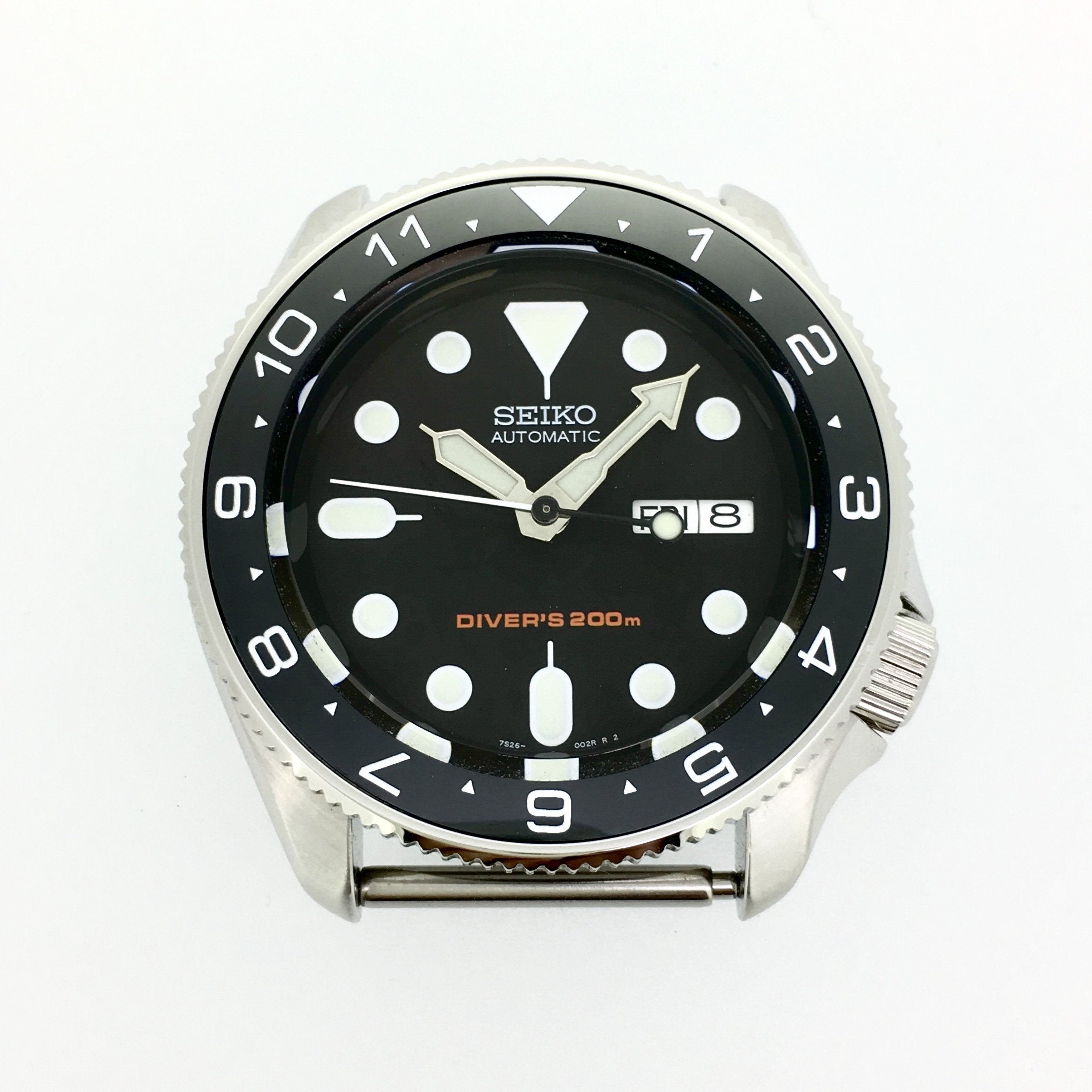 Ceramic Insert - SKX Dual Time Black - DLW WATCHES