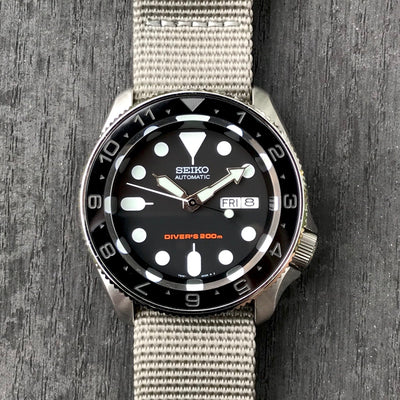 Ceramic Insert - SKX Dual Time Stealth - DLW WATCHES