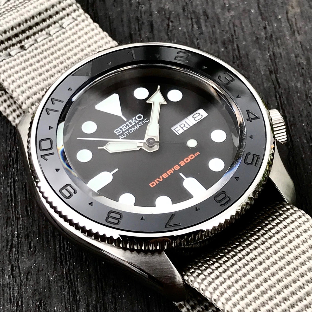 Ceramic Insert - SKX Dual Time Stealth