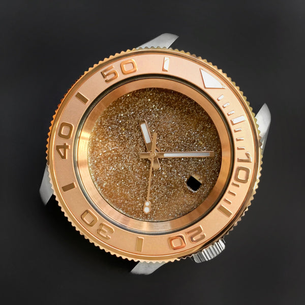 シ*ロ様 GOLD MASTER CLASS Steel Insert - 007 Yacht Master Rose Gold - DLW WATCHES