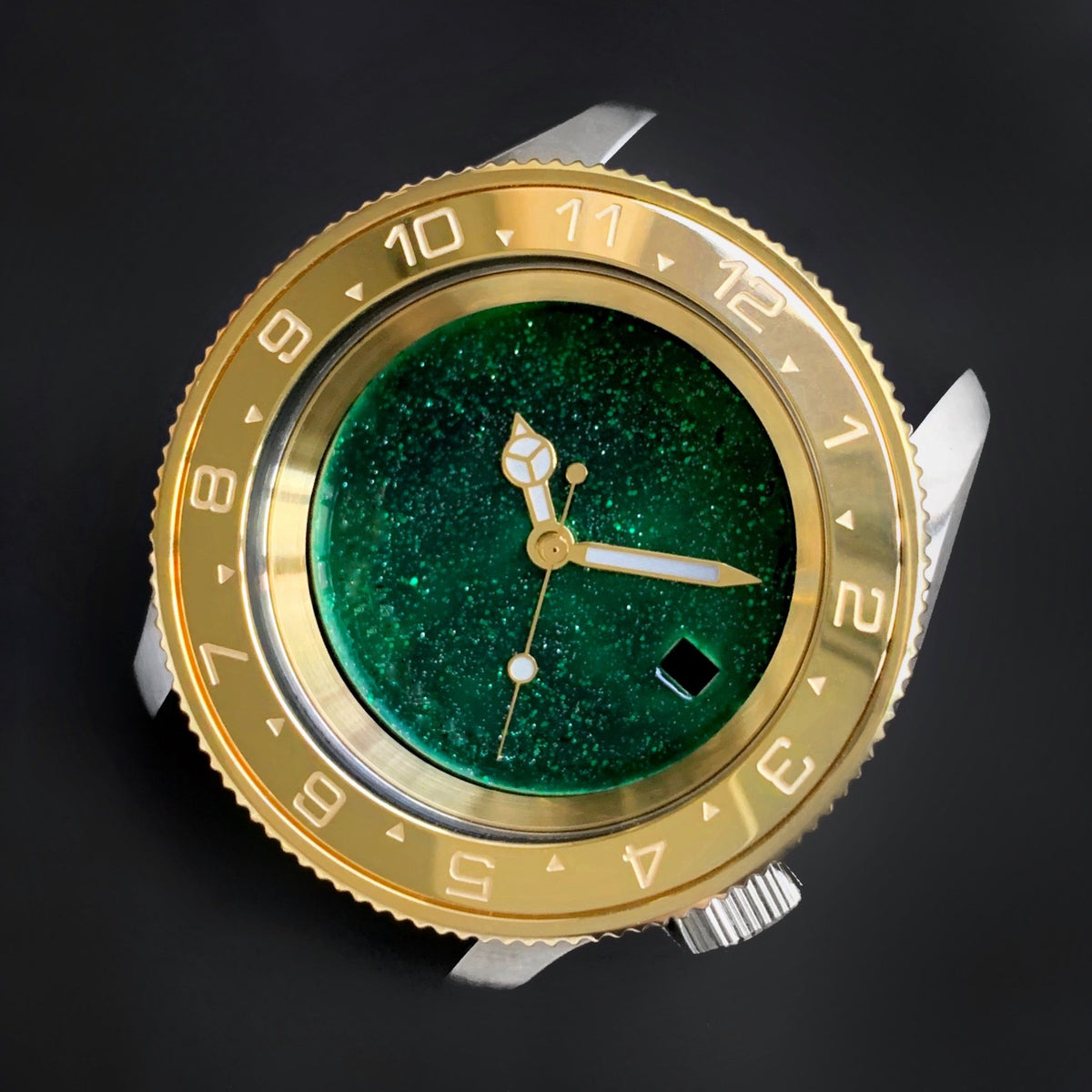 Steel Insert - 007 Dual Time - Polished AUROUS