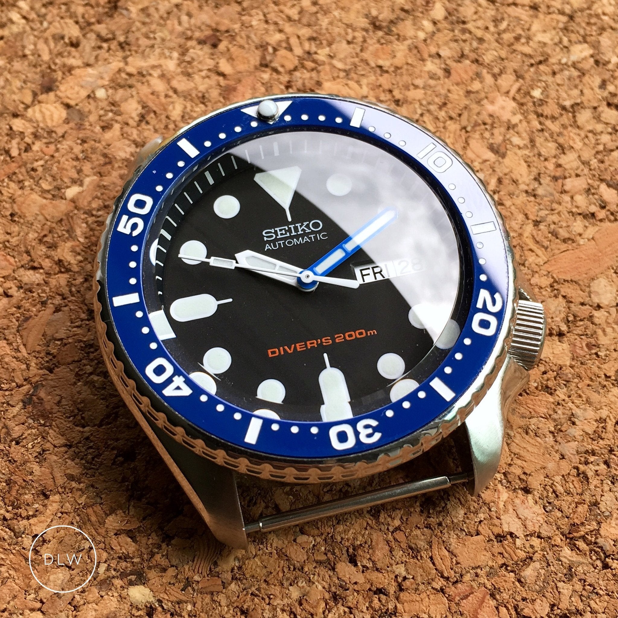 Bezel Insert Seiko Skx Vintage Mod SKX007/SRPD Lumed Ceramic Bezel