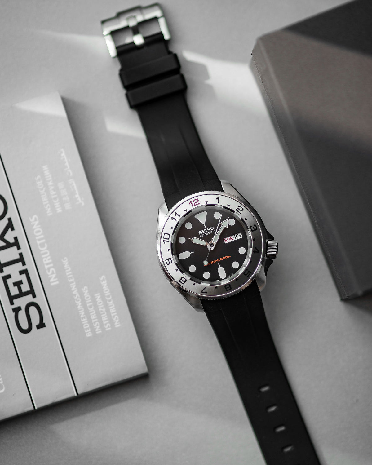 FKM Rubber Strap - SKX007/SRPD Classic - Black