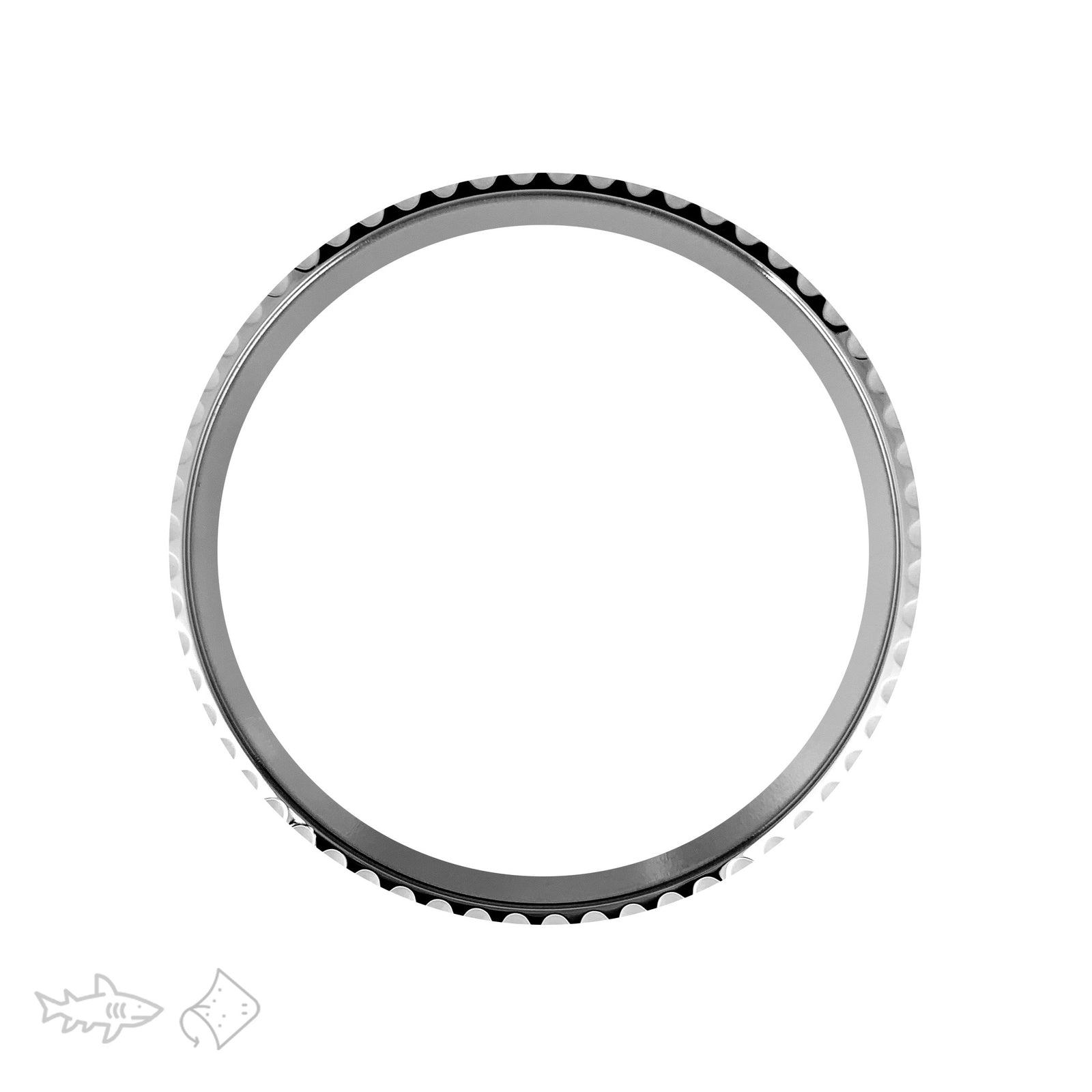 Bezel - Mako & Ray (1 & 2) Deep Sea - Polished Steel