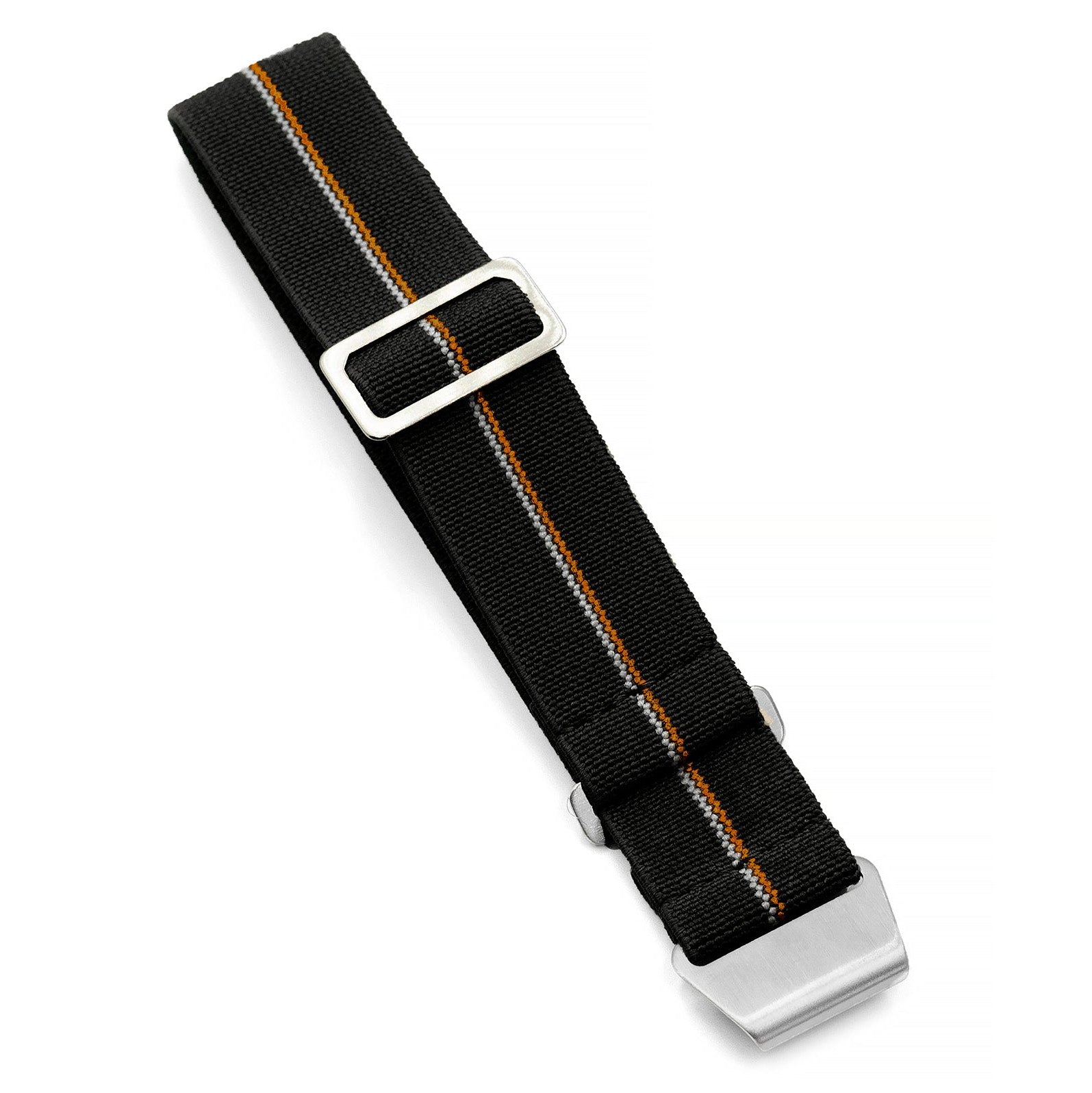 PARA Elastic - Black with Orange + White Stripes