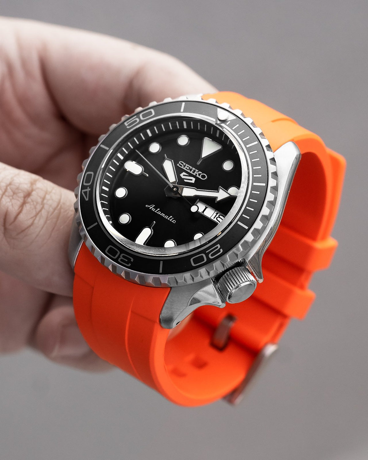 FKM Rubber Strap - SKX007/SRPD Classic - Orange