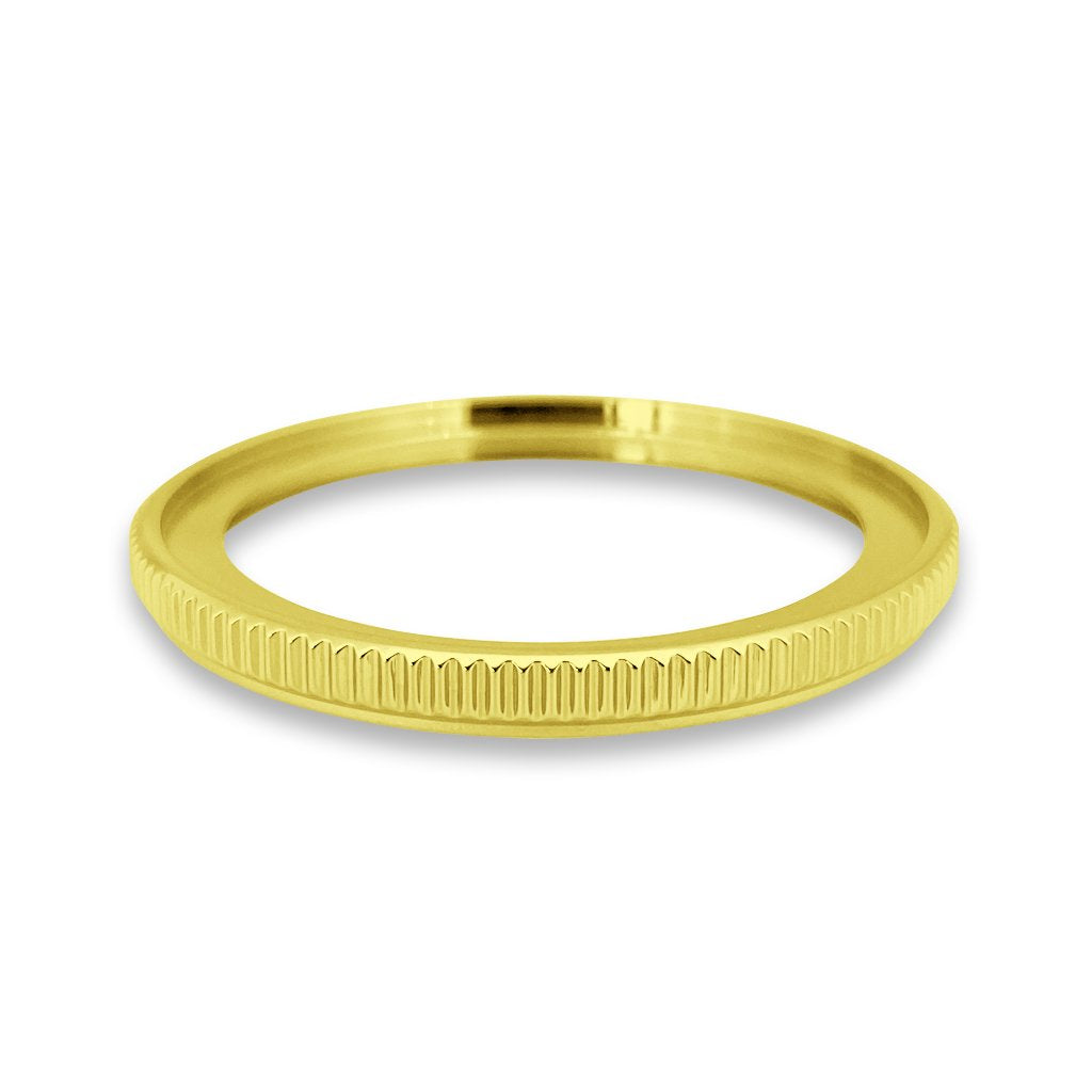 Bezel - SKX007/SRPD Coin Edge - Polished PVD Gold